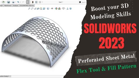 solidworks perforated sheet metal appearance|solidworks sheet metal.